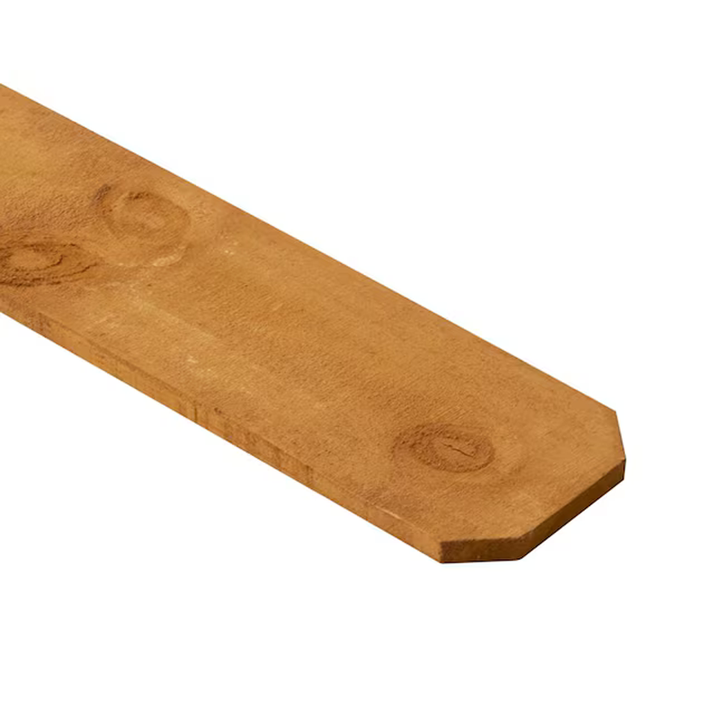1x5.5x6 Japanese Cedar Picket Stained Medium Brown DE