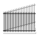 6X8 5/8 Powder Coated Black Metal Panel Press Point