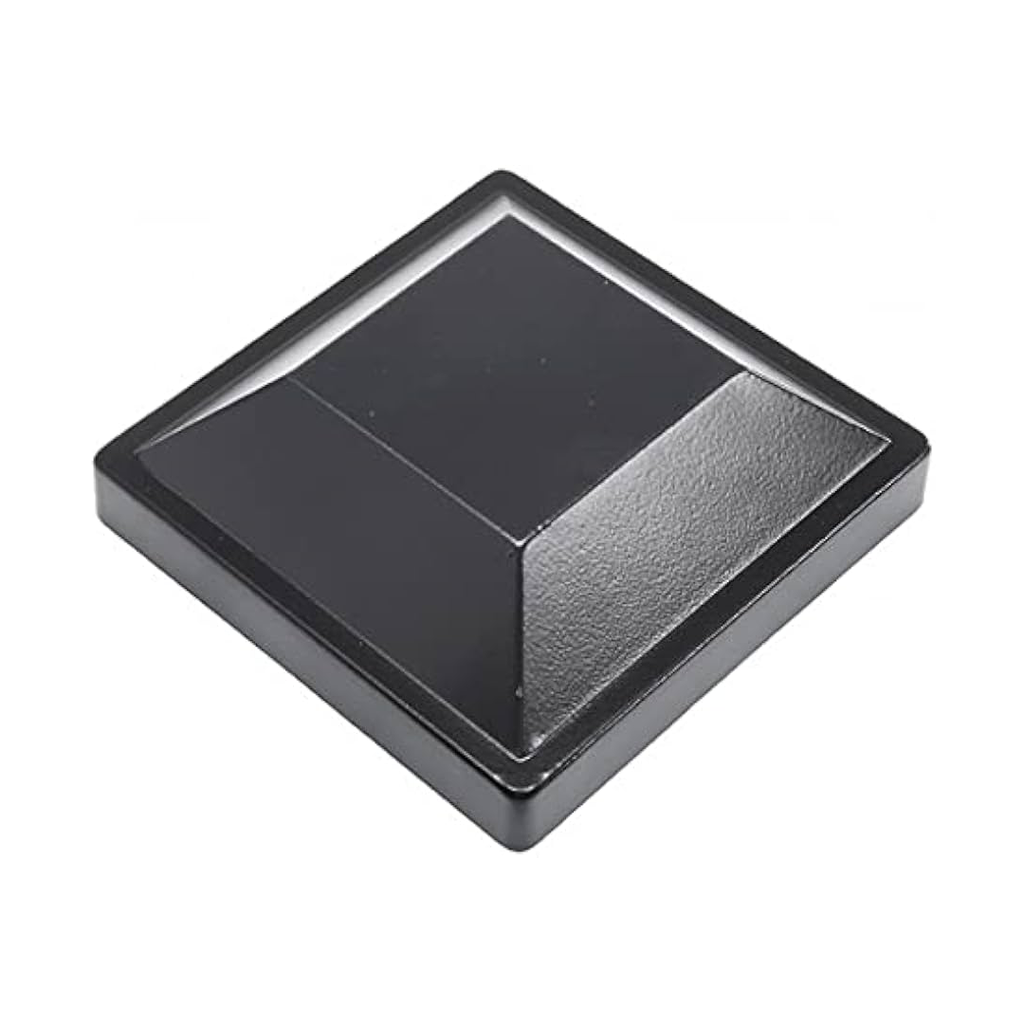 4" Square Post Cap Black