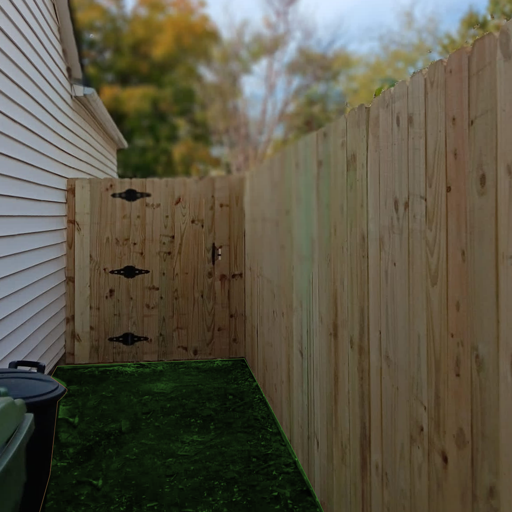 6 ft x 8 ft 6" Picket Special Pressure Treated Dog-Ear Fence Panel