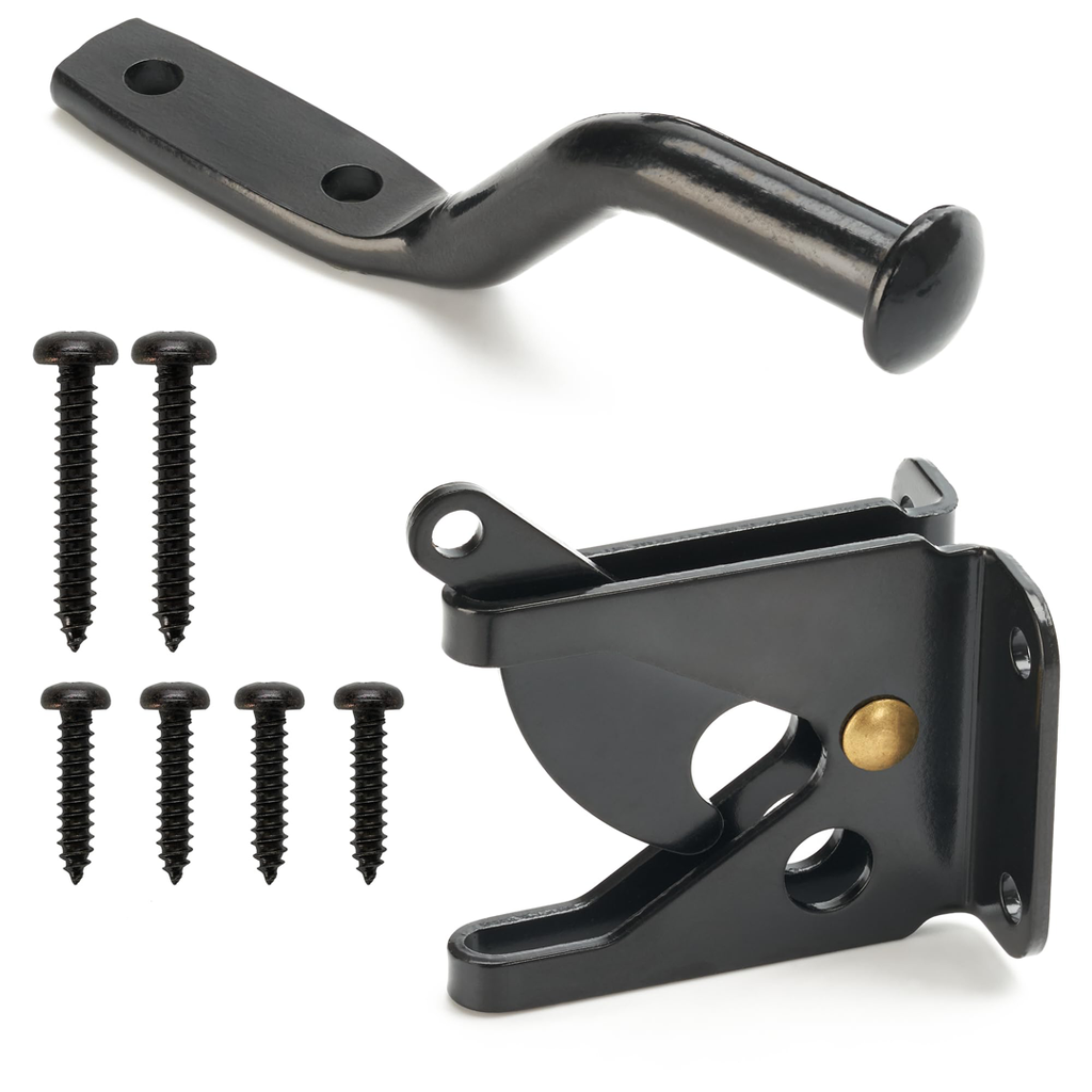 Gravity Gate Latch No Hole BLACK