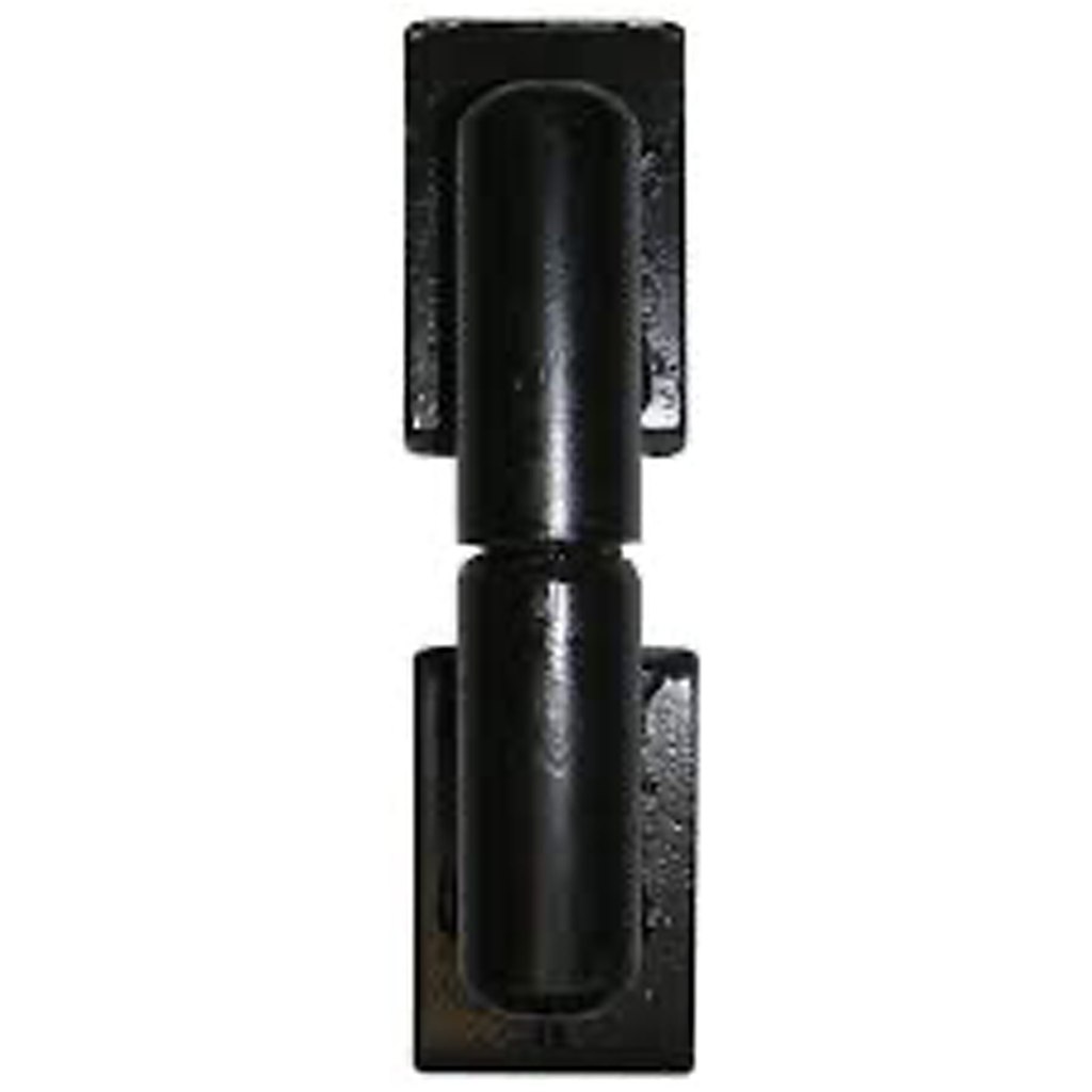 Matte Black 5 in. Standard Barrel Hinge, 1-1/2" x 3" weld pads, stainless pin with ball bearing