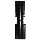 Matte Black 5 in. Standard Barrel Hinge, 1-1/2" x 3" weld pads, stainless pin with ball bearing
