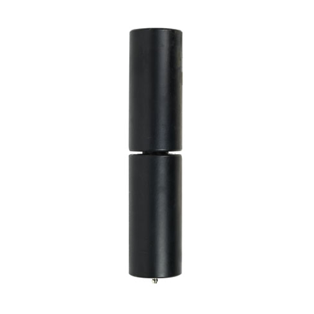 Black 6 in. Standard Barrel Hinge, welded pads, stainless pin with ball bearing