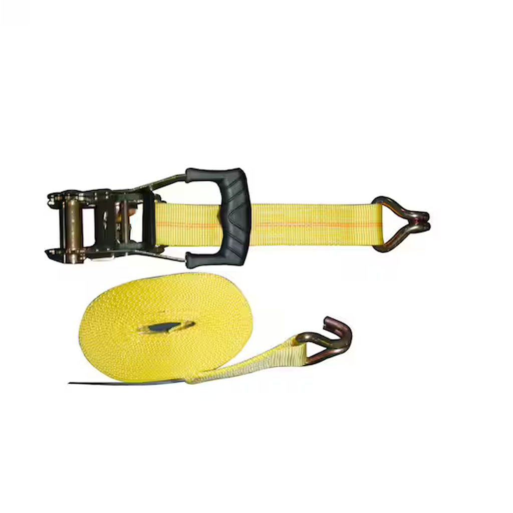 27 ft. x 2 in. Heavy-Duty Ratchet Tie-Down Strap with J Hook