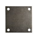 6" Wrought Square Metal Base Plate