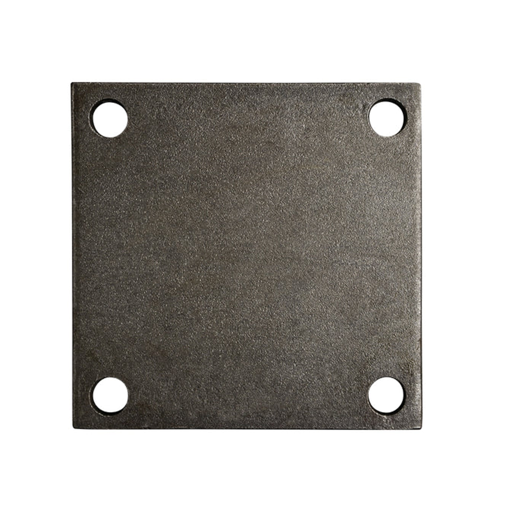 4" Galvanized Square Metal Base Plate