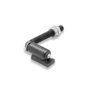 5/8" Steel J-Bolt Adjustable Barrel Hinge 5'' Pair