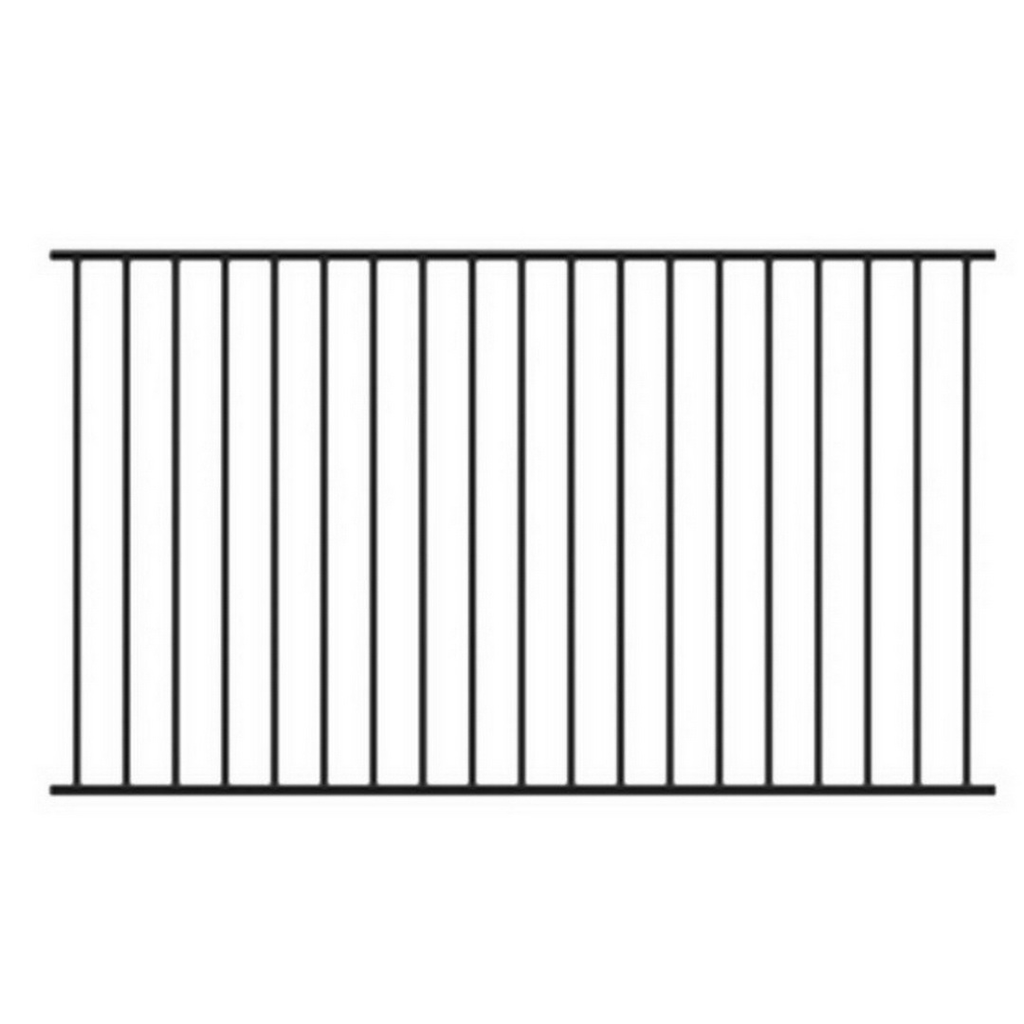 4x8 1/2 Powder Coated Panel Black FT