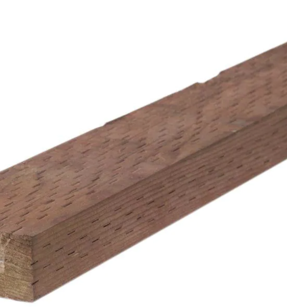 2x4x10 Color Treated Lumber Brown #2