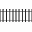 6x8 5/8 Powder Coated Black Metal Panel Press Point