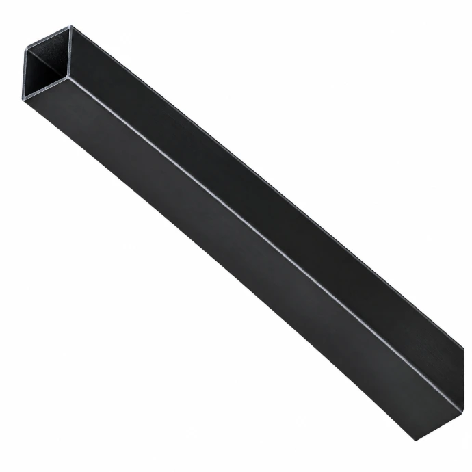 2x2x8' 16 Ga Powder Coated Metal Post Black