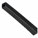 2x2x8' 16 Ga Powder Coated Metal Post Black