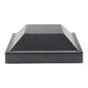 4" Square Post Cap Black