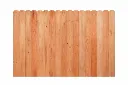 6 ft x 8 ft Cedar Panel Dog-Ear STAINED / 2x4 CT Rails