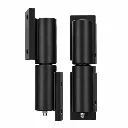 Black 6 in. Standard Barrel Hinge, welded pads, stainless pin with ball bearing pair