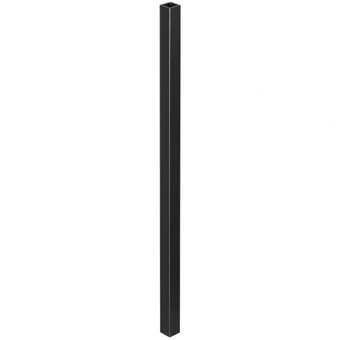 3X3 11' 14 Ga Powder Coated Square Metal Post Black