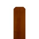 1x5.5x6 Western Red Cedar RUSTIC Picket Stained Medium Brown DE