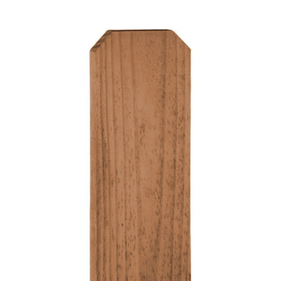 1x6x8 Western Red Cedar Picket FULL 6" DE Medium Brown