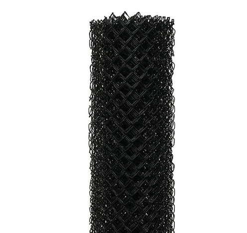 4' Chain Link Black Fabric 50' 9 Ga