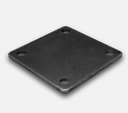 6" Wrought Square Metal Base Plate