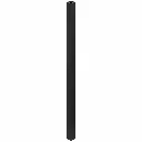 2x2x7' 16 Ga Powder Coated Metal Post Black w/cap 