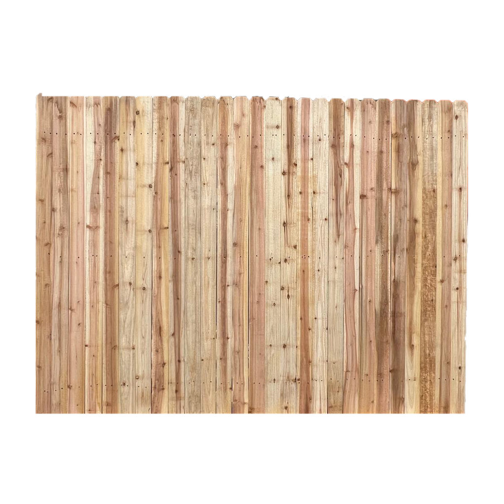 6 ft x 8 ft Japanese Cedar Panel 3.5 / 2x4 PT Rails