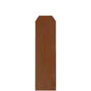 1x3.5x6 Japanese Cedar Picket Stained Medium Brown DE