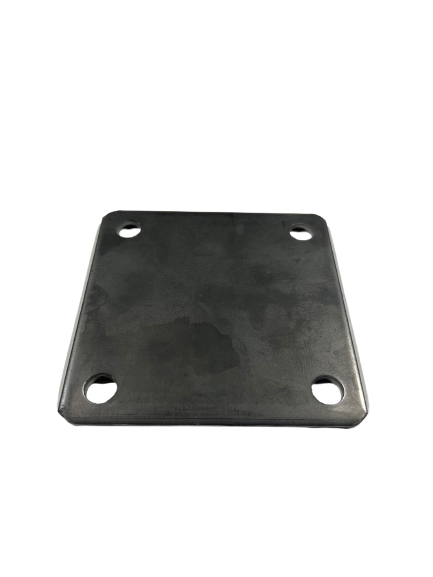4" Galvanized Square Metal Base Plate