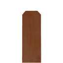 1x5.5x6 Japanese Cedar Picket Stained Medium Brown DE
