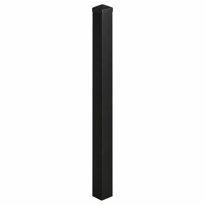 2X2 6' 16 Ga Powder Coated w/ cap and plate
