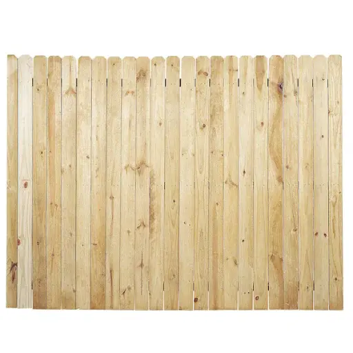 [M-8X8WRC24CR] 8 ft x 8 ft WRC Panel DE /2x4 Cedar Rails