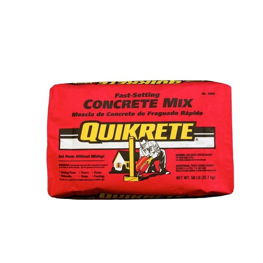 [QK50FS] Quikrete 50lb Fast Setting Mix Concrete