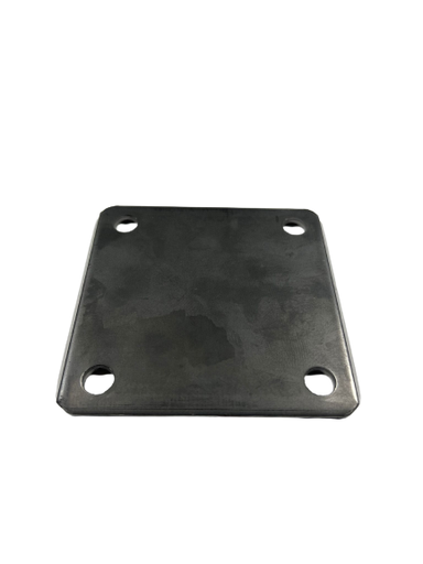 [NW6174-4] 4" Galvanized Square Metal Base Plate