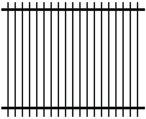 [6858PCBMPETEB] 6x8 5/8 Powder Coated Black Metal Panel ET/EB