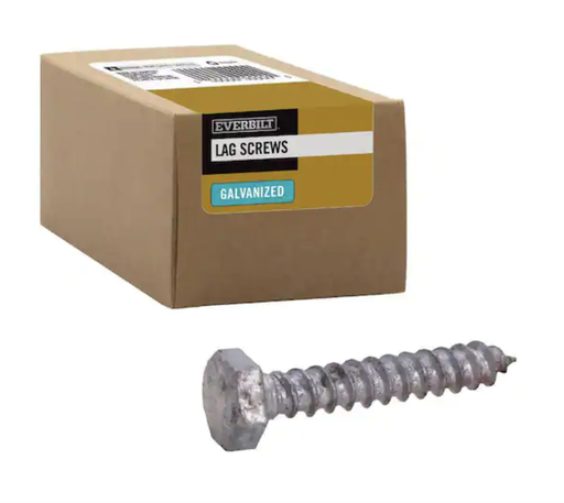 [322315] Everbilt 1/4 in x 1-1/2in Lag Screws 2000 Count