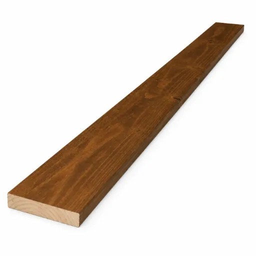 [148JPCPSMBFT] 1x3.5x8 Trim Stained Cedar Medium Brown