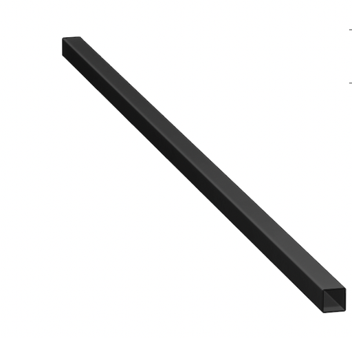 [26PCSQMPBK] 2X2 6' 16 Ga Powder Coated Square Metal Post Black