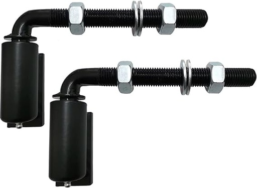 [44-2003-ADJ] 5/8" Steel J-Bolt Adjustable Barrel Hinge 5'' Pair